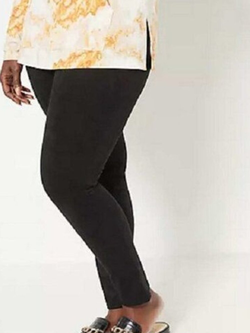 Susan Graver Regular Faux Suede Leggings X LARGE (2121)